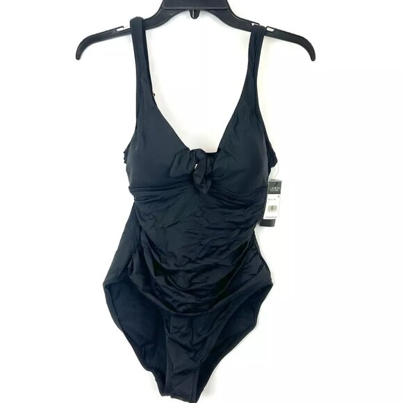 Ralph Lauren Women’s Black Underwire One Piece Swimsuit Size 8